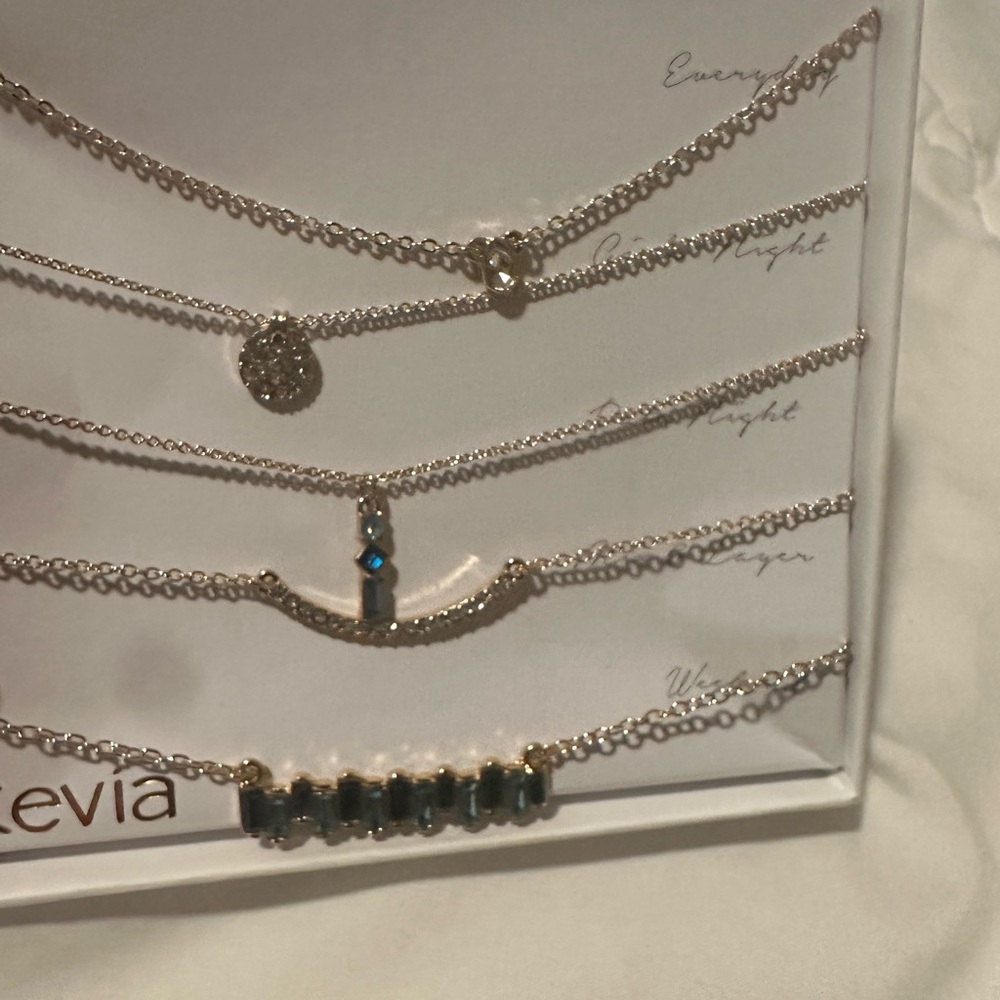 Kevia | 5 peice Blue Necklace Set! - Picture 2 of 3